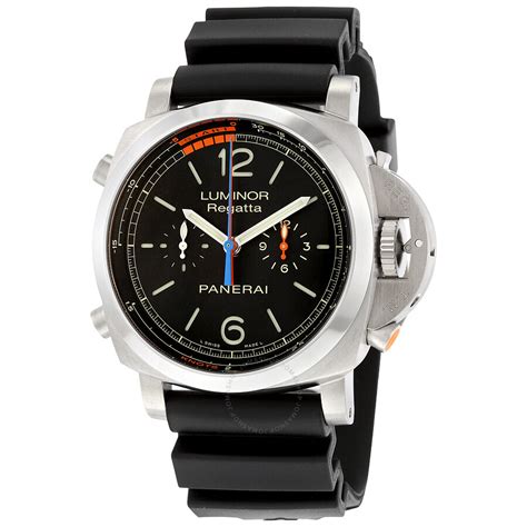 panerai submersible flyback black|panerai regatta flyback.